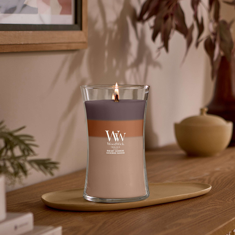 WoodWick® Trilogy gyertya három illatréteggel