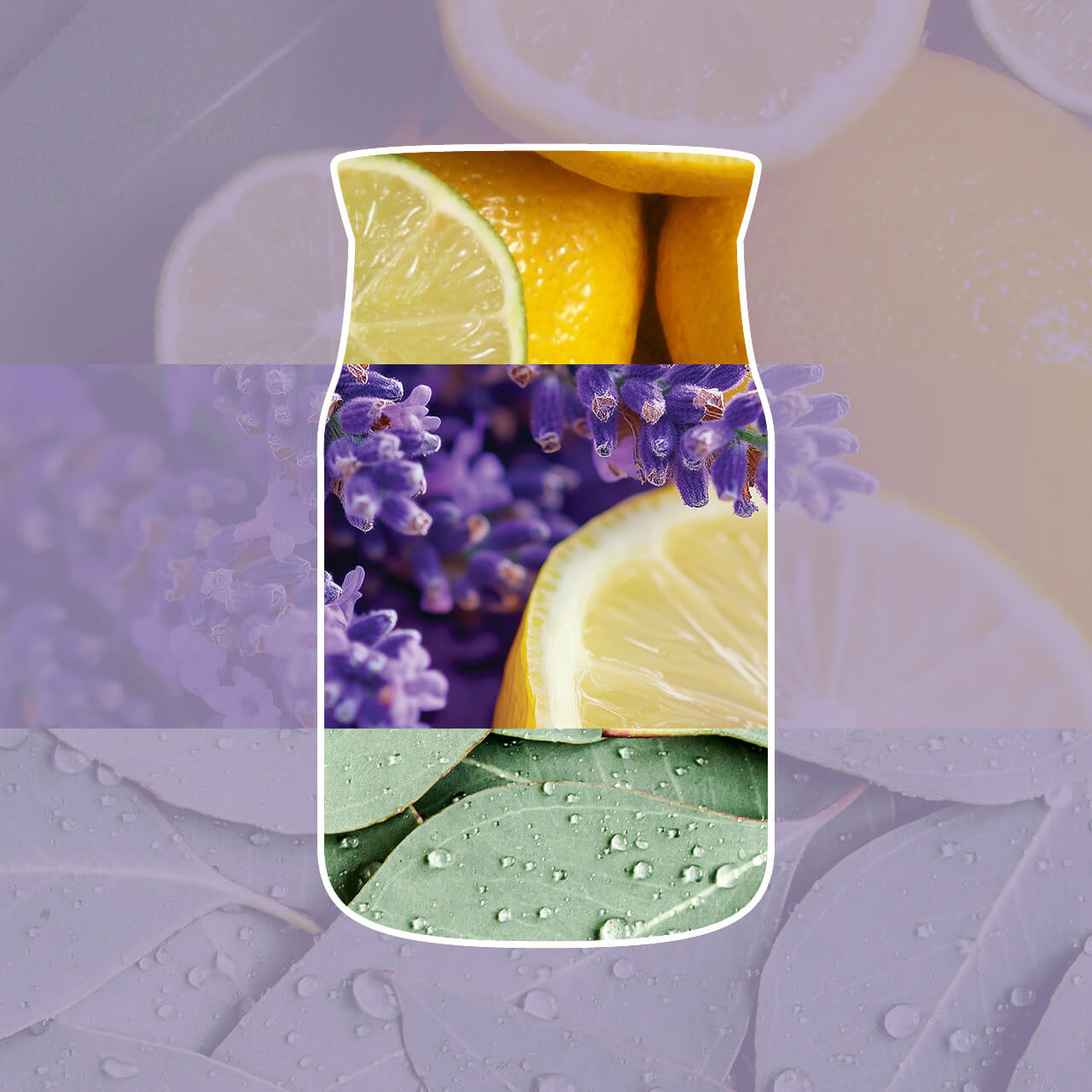 Yankee Candle® Lemon Lavender illat-hangulatkép citrommal és levendulával
