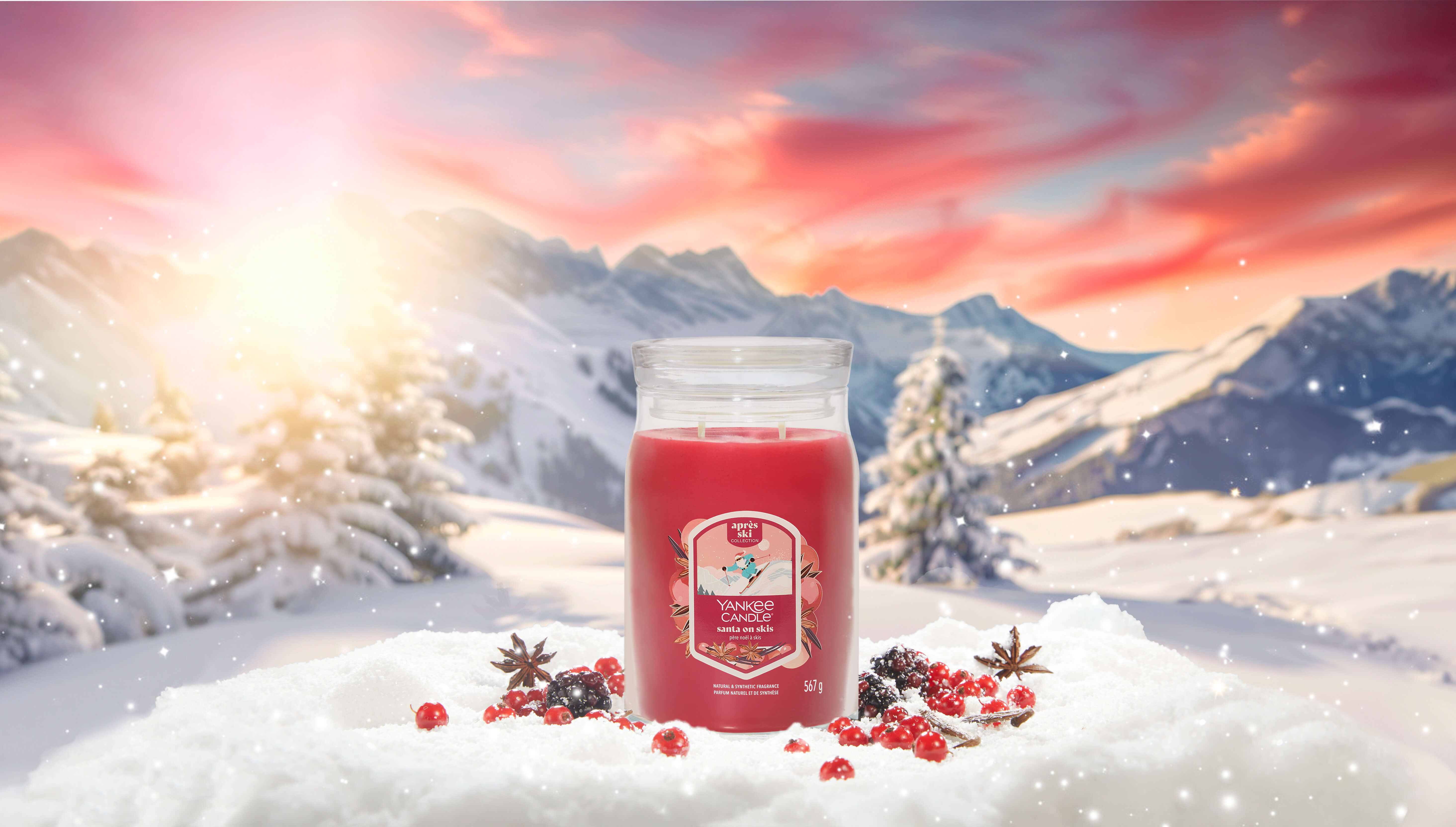 Yankee Candle Santa on Skis