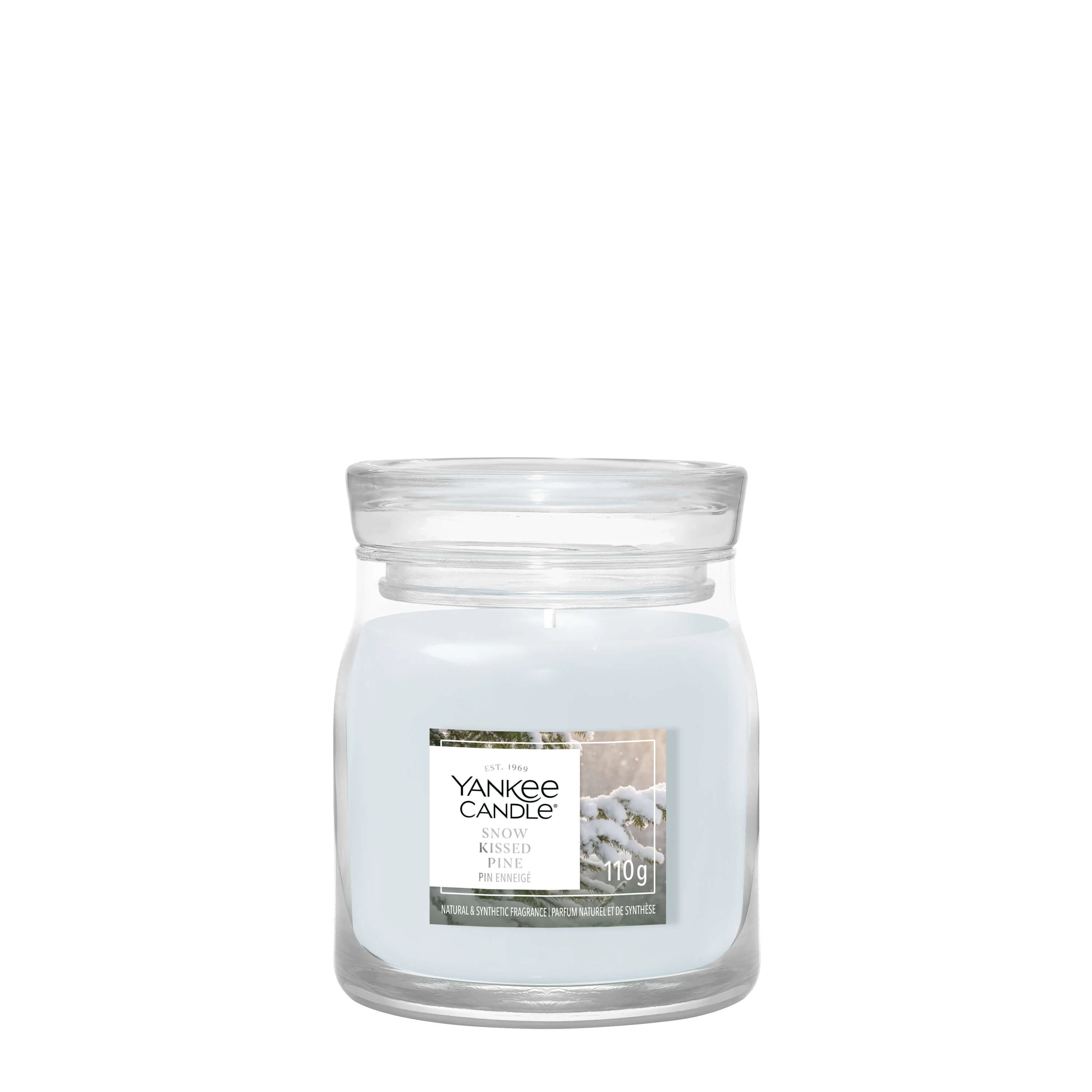 Yankee Candle Snow-Kissed Pine Signature kis üveggyertya 110 g