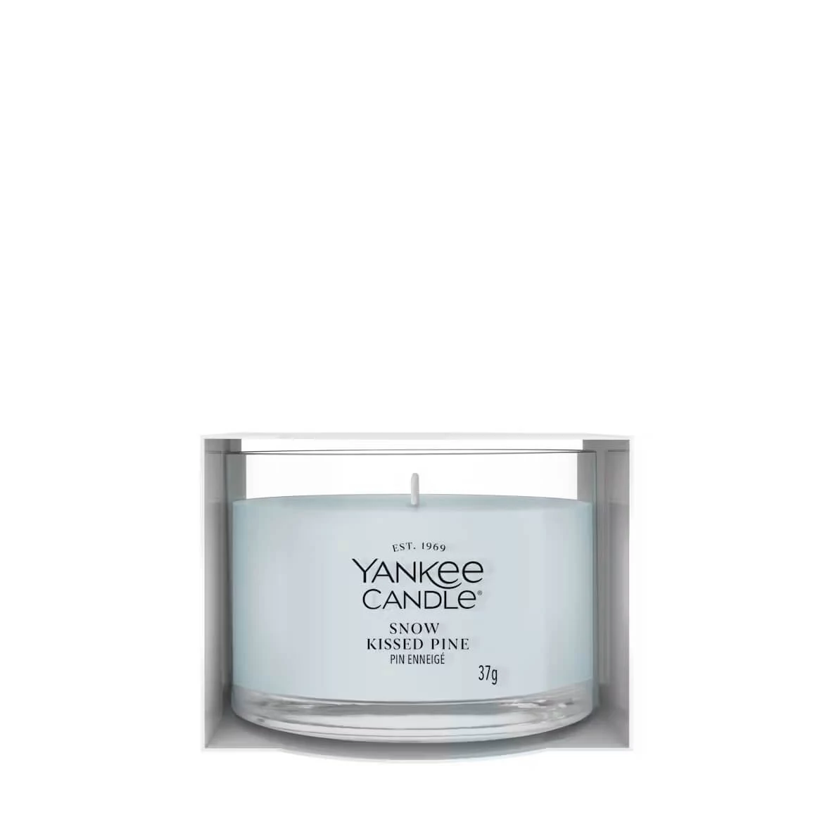 Yankee Candle Snow-Kissed Pine üveges mintagyertya 37 g