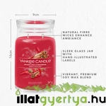 Kép 2/7 - Sparkling Cinnamon Signature nagy üveggyertya 567 g