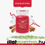 Kép 4/7 - Sparkling Cinnamon Signature nagy üveggyertya 567 g