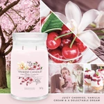 Kép 2/6 - Yankee Candle® Pink Cherry & Vanilla Signature nagy üveggyertya 567 g