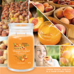 Kép 2/6 - Farm Fresh Peach Signature nagy üveggyertya