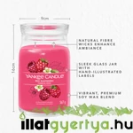 Kép 3/5 - Red Raspberry Signature nagy üveggyertya 567 g