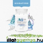 Kép 2/6 - Snow Globe Wonderland Signature nagy üveggyertya 567 g