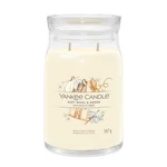 Kép 1/4 - Yankee Candle® Soft Wool &amp; Amber Signature nagy üveggyertya