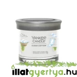 Kép 1/4 - Yankee Candle® Clean Cotton Signature kis poharas gyertya