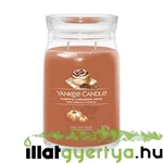 Kép 1/6 - Yankee Candle® Pumpkin Cinnamon Swirl Signature nagy üveggyertya