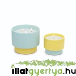 Kép 2/2 - Minty Verde Color Block kis kerámia gyertya 170 g