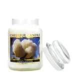 Kép 2/3 - Cheerful Candle® Crisp Cotton nagy üveggyertya 680 g