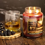 Kép 3/4 - Cheerful Candle® Bourbon Berry Tavern nagy üveggyertya 680 g