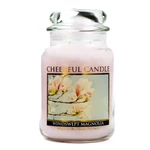 Kép 1/3 - Cheerful Candle® Cheerful Candle® Windswept Magnolia nagy üveggyertya 680 g