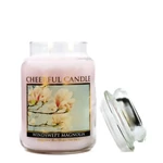Kép 2/3 - Cheerful Candle® Windswept Magnolia nagy üveggyertya 680 g
