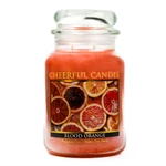 Kép 1/4 - Cheerful Candle® Cheerful Candle® Blood Orange nagy üveggyertya 680 g