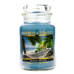 Kép 1/3 - Cheerful Candle® Cheerful Candle® Island Breeze nagy üveggyertya 680 g