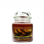 Kép 1/3 - Cheerful Candle® Cinnamon Twist közepes üveggyertya 454 g