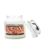 Kép 2/3 - Cheerful Candle® Candy Cane közepes üveggyertya 454 g