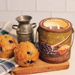 Kép 2/3 - Cheerful Candle® Farm Fresh Blueberry Muffins nagy kerámia gyertya 567 g