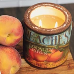 Kép 2/2 - Cheerful Candle® Farm Fresh Juicy Peach nagy kerámia gyertya 567 g