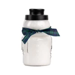 Kép 1/2 - Cheerful Candle® Snowman Candy Cane nagy üveggyertya 850 g