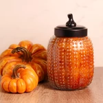 Kép 2/2 - Cheerful Candle® Pumpkin Papa's Pumpkin Pie nagy üveggyertya 737 g