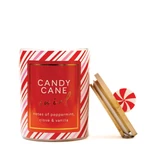 Kép 2/3 - Cheerful Candle® Seasonal Candy Cane Swirl közepes üveggyertya 283 g