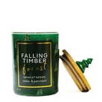 Kép 2/2 - Cheerful Candle® Seasonal Falling Timber Forest közepes üveggyertya 283 g
