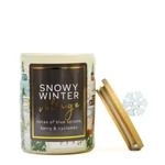 Kép 2/2 - Cheerful Candle® Seasonal Snowy Winter Village közepes üveggyertya 283 g