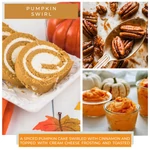 Kép 3/3 - Cheerful Candle® Pumpkin Swirl közepes üveggyertya 454 g
