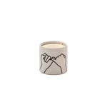 Kép 1/6 - Paddywax™ Wild Fig & Cedar Impressions "Pinky Promise" kerámia gyertya