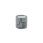 Kép 1/6 - Paddywax™ Leaf & Cardamom Impressions "Thumbs Up" kerámia gyertya