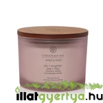 Kép 1/2 - Chesapeake Bay Candle® joy + laughter (cranberry dahlia) három kanócos üveggyertya