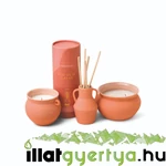 Kép 2/2 - Raw Clay & Pear Santorini kis kerámia gyertya 240 g