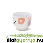 Kép 1/3 - Lavender Mimosa Wabi Sabi nagy kerámia gyertya