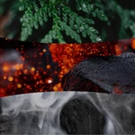 Kép 3/3 - WoodWick® Wood Smoke nagy üveggyertya 609 g