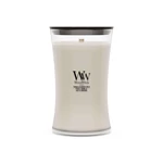 Kép 1/3 - WoodWick® Tonka &amp; Almond Milk nagy üveggyertya 609 g