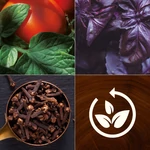 Kép 2/8 - WoodWick® Tomato Leaf & Basil ReNew nagy üveggyertya 368 g