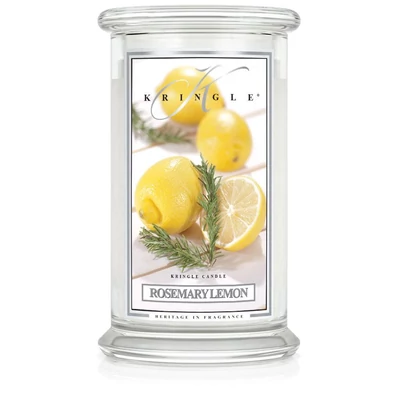 Kringle Candle® Rosemary Lemon nagy üveggyertya