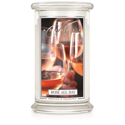 Kringle Candle® Rosé All Day nagy üveggyertya
