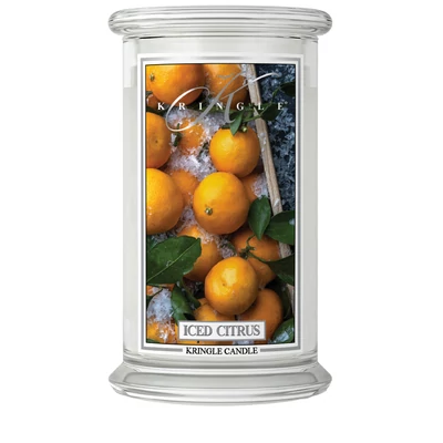 Kringle Candle® Iced Citrus nagy üveggyertya
