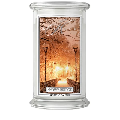 Kringle Candle® Snowy Bridge nagy üveggyertya