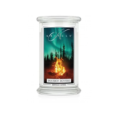 Kringle Candle® Bourbon Bonfire nagy üveggyertya