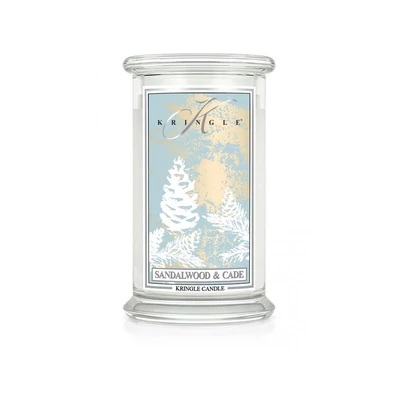 Kringle Candle® Sandalwood & Cade nagy üveggyertya