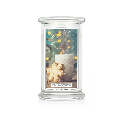 Kringle Candle® Tea & Cookies nagy üveggyertya