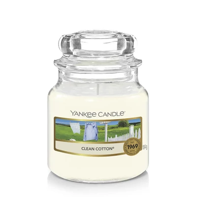 Yankee Candle® Clean Cotton klasszikus kis üveggyertya