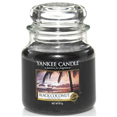 Yankee Candle® Black Coconut klasszikus közepes üveggyertya