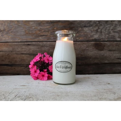 Milkhouse Candle® Lilac & Wildflowers Creamery Milkbottle üveggyertya