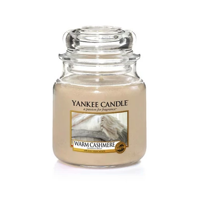 Yankee Candle® Warm Cashmere klasszikus közepes üveggyertya